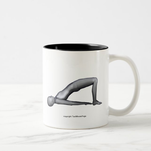 2 Couleurs Tasse de yoga - pose de pont (Droit)