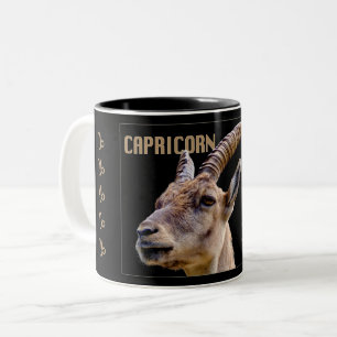 2 Couleurs Tasse de zodiaque de chèvre de Capricorne avec de
