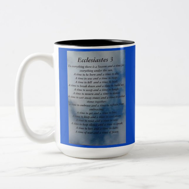 2 Couleurs Tasse d'Ecclesiastes (Gauche)