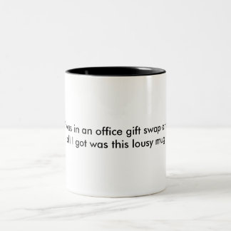 2 Couleurs Tasse d'échange de cadeau de bureau