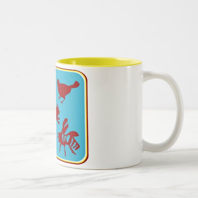 2 Couleurs Tasse d'écureuil (Droit)