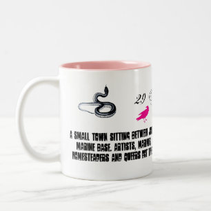 2 Couleurs Tasse démographique de 29 paumes