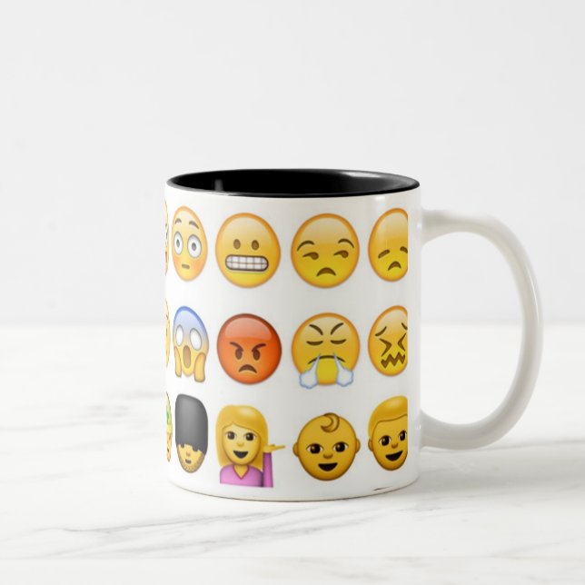 2 Couleurs Tasse d'Emoji (Droit)