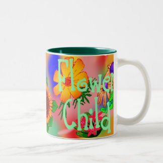 2 Couleurs Tasse d'enfant de fleur
