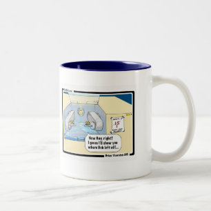 2 Couleurs Tasse "d'entretien de bureau"