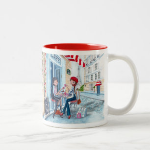 2 Couleurs Tasse deux tons de mode de thé à Paris Filles Mign