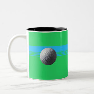 2 Couleurs Tasse deux tons noire Balle de Golf