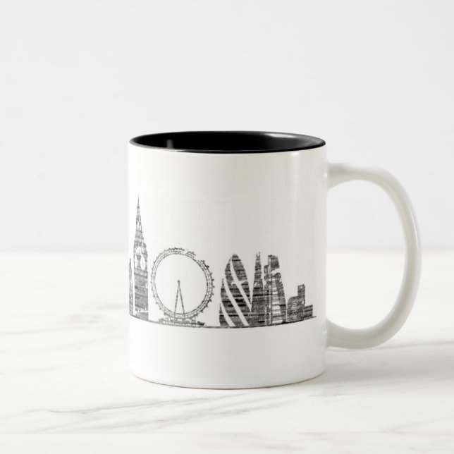 2 Couleurs Tasse d'horizon de Londres (Droit)