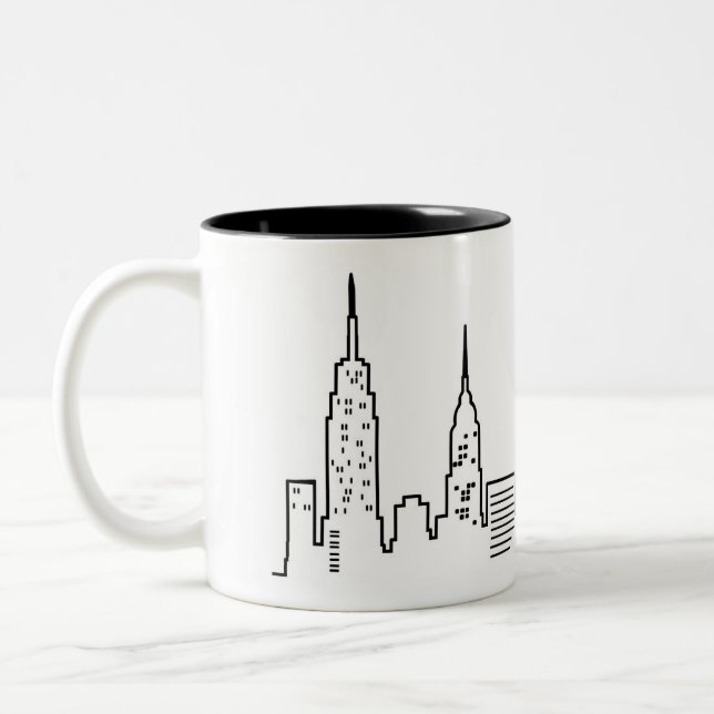 2 Couleurs Tasse d'horizon de NYC (Gauche)