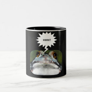 2 COULEURS TASSE D'ILLUSTRATION DE LA GRENOUILLE "RIBBET"