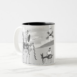 2 Couleurs Tasse Don Quichotte