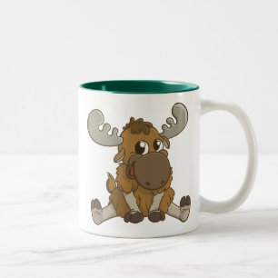 2 Couleurs Tasse d'orignaux