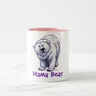 2 Couleurs Tasse d'ours blanc de maman Bear