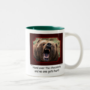 2 Couleurs Tasse d'ours "remettez chocolat"