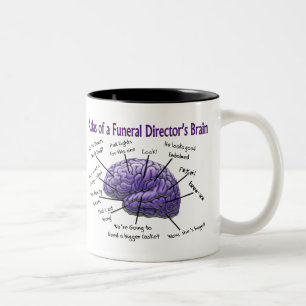 2 Couleurs Tasse drôle de cerveau de directeur des pompes