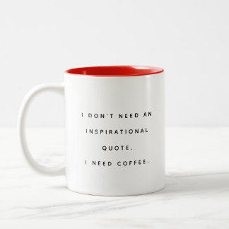 2 Couleurs Tasse drôle de citation d'amour de café