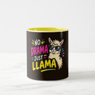 2 Couleurs Tasse drôle de lama sans drame