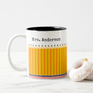 2 Couleurs Tasse du crayon du professeur
