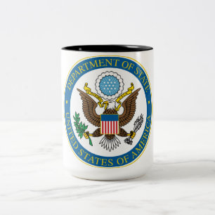 2 Couleurs Tasse du département d'état 15oz