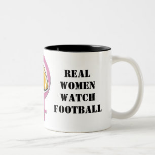 2 Couleurs Tasse du football de montre de vraies femmes