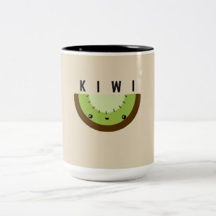2 Couleurs Tasse du kiwi de Kawaii