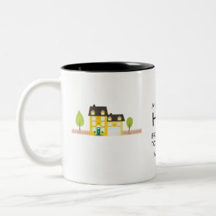 2 Couleurs Tasse du matin personnalisée de la ville natale