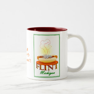 2 Couleurs Tasse du Michigan Coney Island de silex