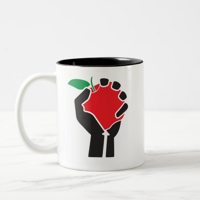 2 Couleurs Tasse d'UniTee de professeur (avec le texte) (Gauche)