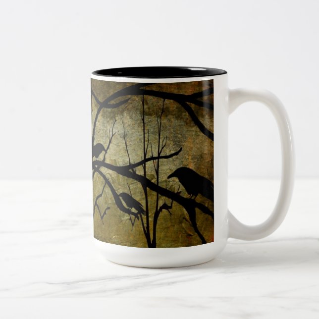 2 Couleurs Tasse éffrayante de Halloween d'arbre (Droit)