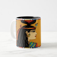 Tasse égyptienne de Hathor de déesse