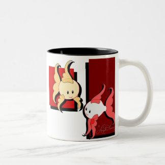 2 Couleurs Tasse élégante mignonne de poisson rouge et de