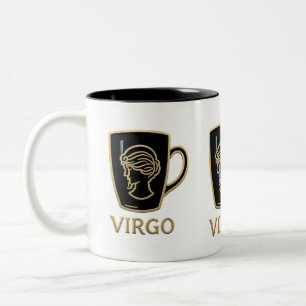 2 Couleurs Tasse élégante Vierge Zodiaque