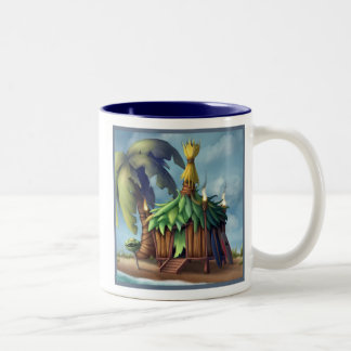 2 Couleurs Tasse éloignée de rivage