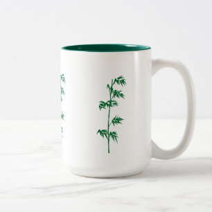 2 Couleurs Tasse en bambou verte
