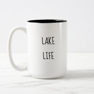 2 Couleurs Tasse en céramique amateur de la vie au lac avec t
