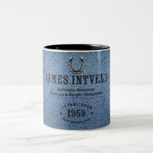 2 Couleurs Tasse en denim bleu James Intveld