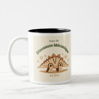 2 Couleurs Tasse Enfant avec Adorable Dessin de Dinosaure
