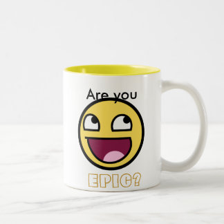 2 Couleurs Tasse épique de visage