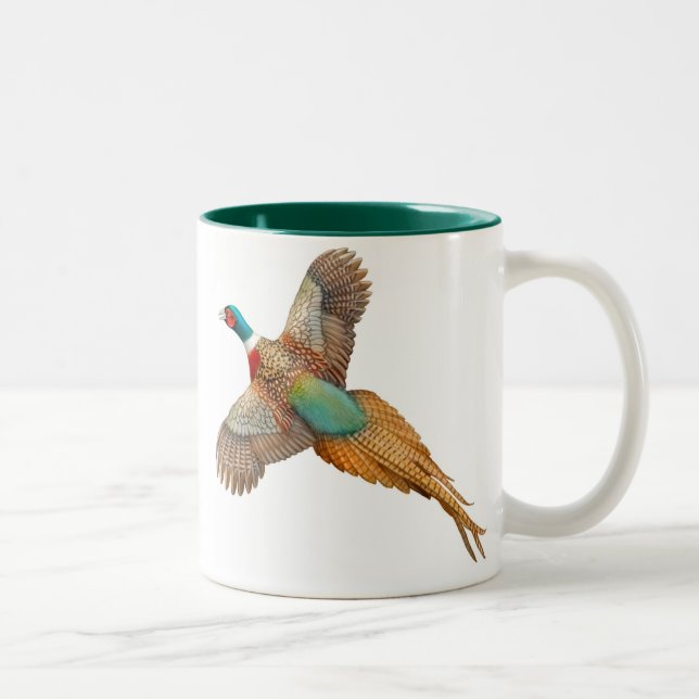 2 Couleurs Tasse étranglée de faisan d'anneau (Droit)