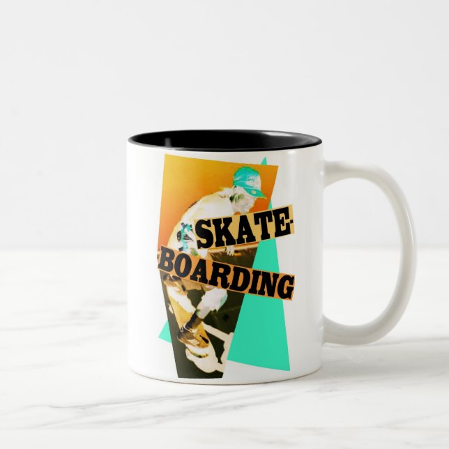 2 Couleurs Tasse faisante de la planche à roulettes de (Droit)