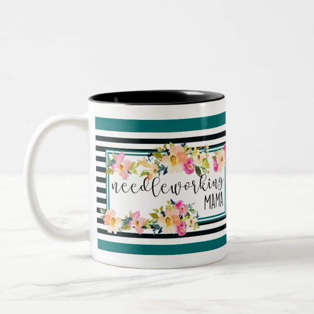 2 Couleurs Tasse faite sur commande de logo d'affaires (Gauche)