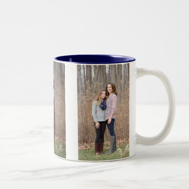 2 Couleurs Tasse faite sur commande de photo - persoanlize 3 (Droit)