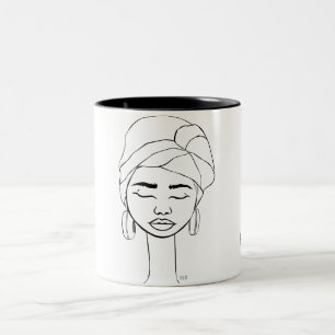 2 Couleurs Tasse Fanm Fle