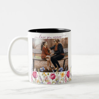 2 Couleurs Tasse Fête des Mères Jardin Coloré Bohème Fleurs S