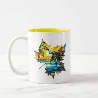 2 Couleurs Tasse feuille créative pour café ou thé