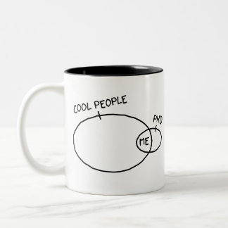 2 Couleurs Tasse fraîche de PhD
