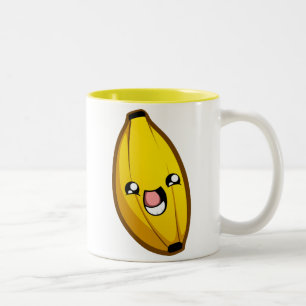 2 Couleurs Tasse heureuse de banane