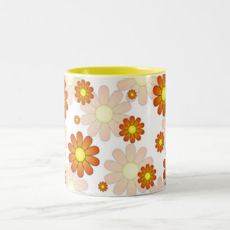 2 Couleurs Tasse heureuse de fleur de printemps