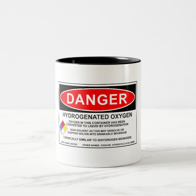 2 Couleurs Tasse hydrogénée 1 de l'oxygène (Centre)