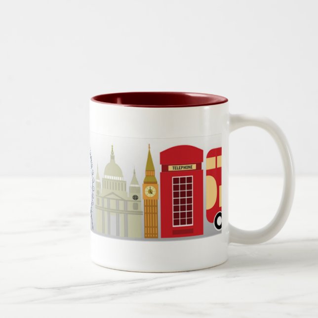 2 Couleurs Tasse iconique de Londres (Droit)